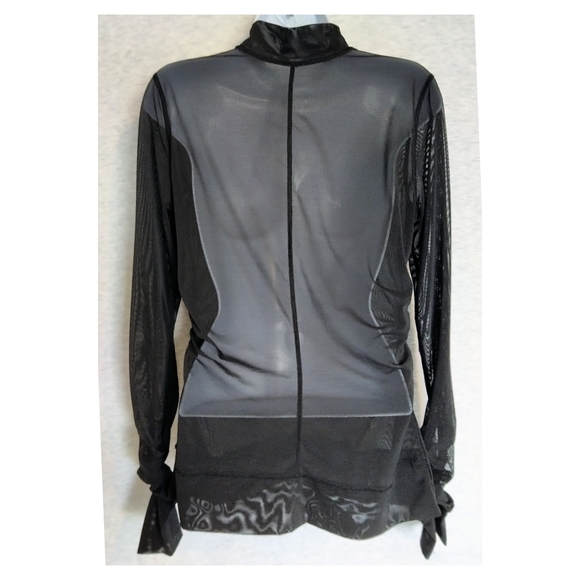 Lululemon Sheer Thrill Mock Neck Long Sleeve - Black - Picture 7 of 9